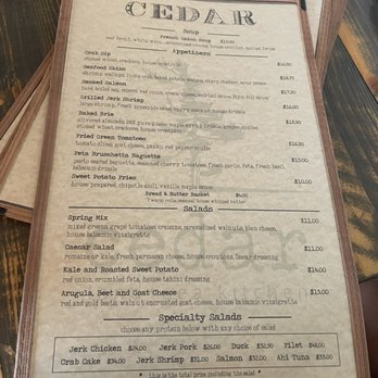 Cedar - Seafood Near Me - Ocean View, Delaware