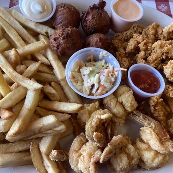 Shrimp & Co. Restaurant - Shrimp and clam strips platter. - Seafood Near Me - Tampa, Florida Shrimp & Co. Restaurant - Shrimp and clam strips platter. - Seafood Near Me - Tampa, Florida