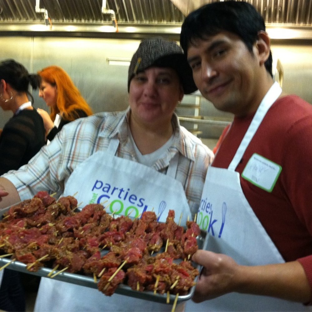 Freddy & Gen @ beef station.