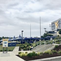 Mountaineer Tailgate Club - Any closer you'd be in the End Zone!