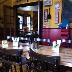 Hillbillies Vittles & Brew - The two dining rooms in the old train station