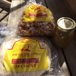 Jim's Super Market - The pork cracklings were amazing with the warm tortillas!