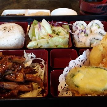 Sugoi Sushi - teriyaki chicken has more of dak bulgogi taste which is great...tempura has a crispier batter...standard ca roll, salad and rice... - Japanese Near Me - Los Banos, California Sugoi Sushi - teriyaki chicken has more of dak bulgogi taste which is great...tempura has a crispier batter...standard ca roll, salad and rice... - Japanese Near Me - Los Banos, California