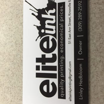 Elite Ink Printing - Business card - Screen Printing/T-Shirt Printing Near Me - Davenport, Iowa Elite Ink Printing - Business card - Screen Printing/T-Shirt Printing Near Me - Davenport, Iowa