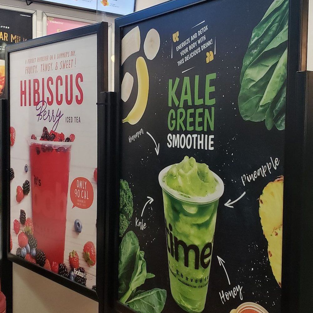 It's Boba Time - Rancho Cucamonga - Some advertisements - Bubble Tea Near Me - Rancho Cucamonga, California