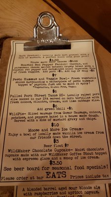 Menu photo 5 WildEdge Brewing Collective and Coffee Cortez, CO