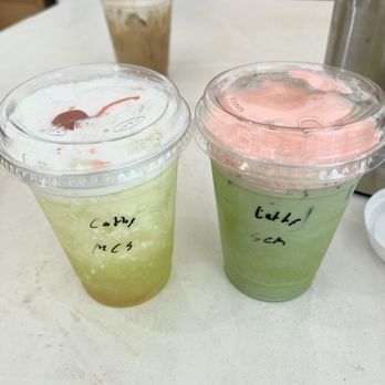 Stray Dogs Coffee Roasters - Melon Cream Soda and Strawberry Shortcake Matcha - Coffee Roasteries Near Me - Riverside, California