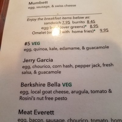 Menu photo 4 Marketplace Kitchen Table Great Barrington, MA