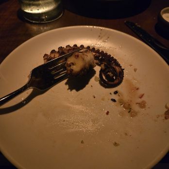 Matu - Grilled Octopus, warm potatoes, celery (mostly eaten) - Steakhouses Near Me - Beverly Hills, California