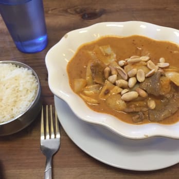 Thai Chili - very little bowl of rice to go with the curry. the beef is very rough. Need more variation of veggies in the curry. 3/5 overall - Thai Near Me - Corvallis, Oregon Thai Chili - very little bowl of rice to go with the curry. the beef is very rough. Need more variation of veggies in the curry. 3/5 overall - Thai Near Me - Corvallis, Oregon