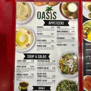 Oasis Mediterranean restaurant - Menu - Mediterranean Near Me - Gallup, New Mexico