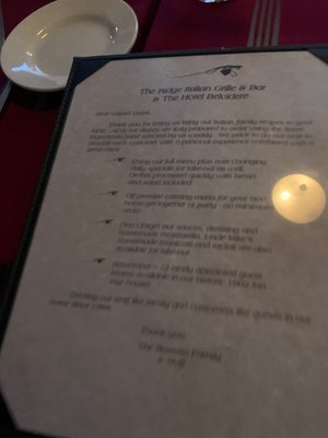 Menu photo 3 The Ridge Hawley, PA Menu photo 3 The Ridge Hawley, PA