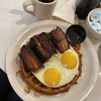 Briarpatch Restaurant - Pork Belly waffles and eggs - American Near Me - Winter Park, Florida