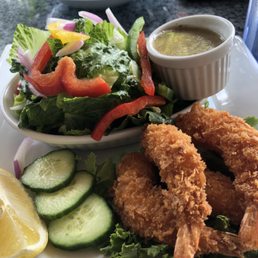 Torpedo shrimp with salad Torpedo shrimp with salad