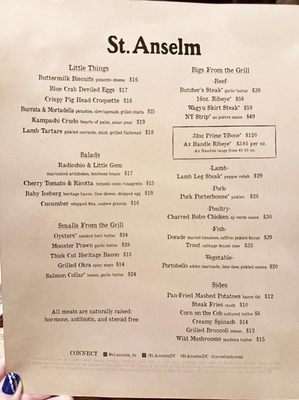 Menu photo 8 St. Anselm Washington, DC, DC