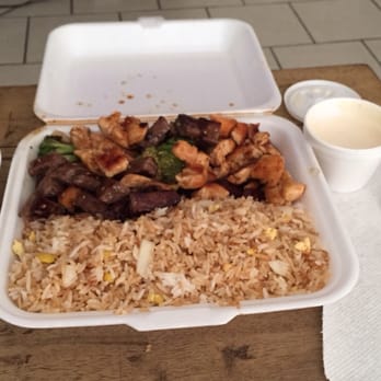 Hibachi Express - Hibachi Steak and Chicken w/ white sauce. - Sushi Bars Near Me - New Rochelle, New York Hibachi Express - Hibachi Steak and Chicken w/ white sauce. - Sushi Bars Near Me - New Rochelle, New York