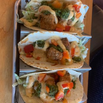 Treylor Park - Shrimp and grits taco. - Diners Near Me - Savannah, Georgia Treylor Park - Shrimp and grits taco. - Diners Near Me - Savannah, Georgia