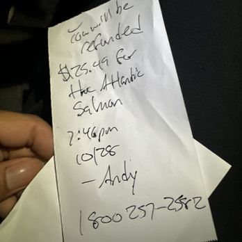 BJ's Restaurant & Brewhouse - Andy the manager's hand written note at the Taylor Michigan location - Breweries Near Me - Taylor, Michigan BJ's Restaurant & Brewhouse - Andy the manager's hand written note at the Taylor Michigan location - Breweries Near Me - Taylor, Michigan