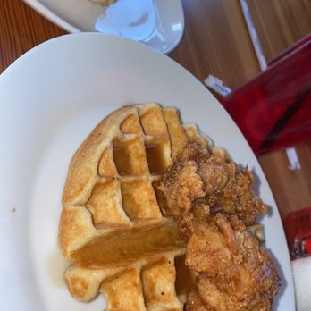 Bomb Biscuit - Chicken and waffles with a buttermilk biscuit. - Breakfast & Brunch Near Me - Atlanta, Georgia