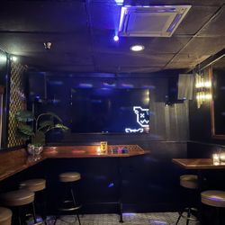 Baby Ketten Klub - Private karaoke room that has window that faces main stage.