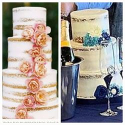 Lacy’s Cakes and Catering - Lacys Cakes The cake on the left is what was ordered with the exception of blue flowers. The right photo is what we received.