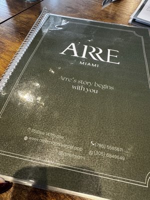 Menu photo 1 ARRE Bakery & Restaurant Miami, FL Menu photo 1 ARRE Bakery & Restaurant Miami, FL
