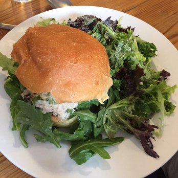 Half & Half - Chicken salad sandwich with side salad - Breakfast & Brunch Near Me - St. Louis, Missouri Half & Half - Chicken salad sandwich with side salad - Breakfast & Brunch Near Me - St. Louis, Missouri