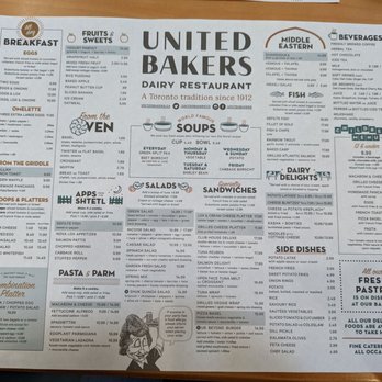 United Bakers Dairy Restaurant - United Bakers menu - Middle Eastern Near Me - Toronto, Ontario United Bakers Dairy Restaurant - United Bakers menu - Middle Eastern Near Me - Toronto, Ontario