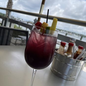 St Augustine Fish Camp - Red sangria - Seafood Near Me - St Augustine, Florida