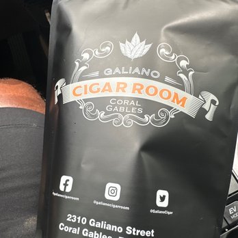 Galiano Cigar Room - a bag of cigars - Cigar Bars Near Me - Coral Gables, Florida