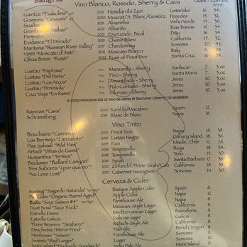 ZuZu - Menu - Tapas Bars Near Me - Napa, California ZuZu - Menu - Tapas Bars Near Me - Napa, California