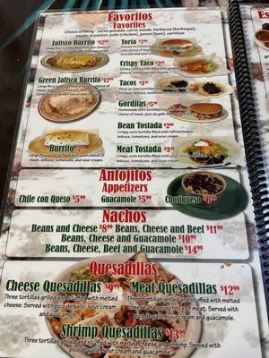 Menu photo 3 Taquería Jalisco Carlsbad, NM