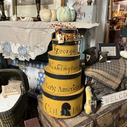Eight Gates Antiques - Ladies antique hat storage boxes!