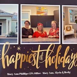 Mary Ann Phillips, CPA - 2020 Christmas Card - Alycia, Becky, Mary Ann