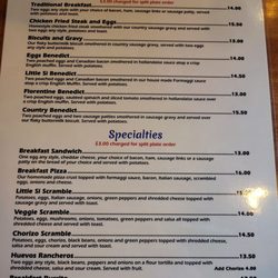 Little Si Restaurant & Lounge - Little Si breakfast menu!