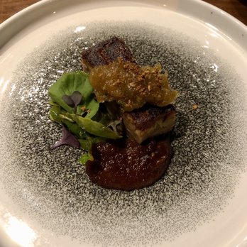 Kochi - Duck: duck leg confit, tomato marmalade, cherry ssamjang, minari salad - Korean Near Me - New York, New York Kochi - Duck: duck leg confit, tomato marmalade, cherry ssamjang, minari salad - Korean Near Me - New York, New York