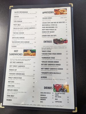 Menu photo 2 Coyote Joes Willamina, OR Menu photo 2 Coyote Joes Willamina, OR