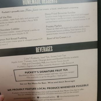 Puckett's Restaurant - Menu - Barbeque Near Me - Franklin, Tennessee Puckett's Restaurant - Menu - Barbeque Near Me - Franklin, Tennessee