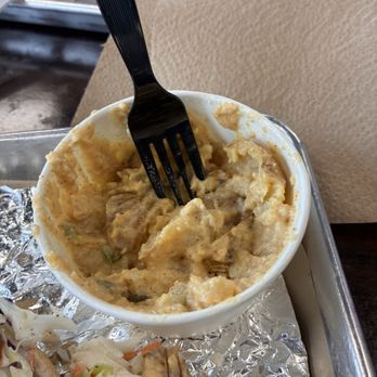 Smokin' Bob's BBQ - Slaw on a pork sandwich, potato salad - Barbeque Near Me - Springfield, Missouri