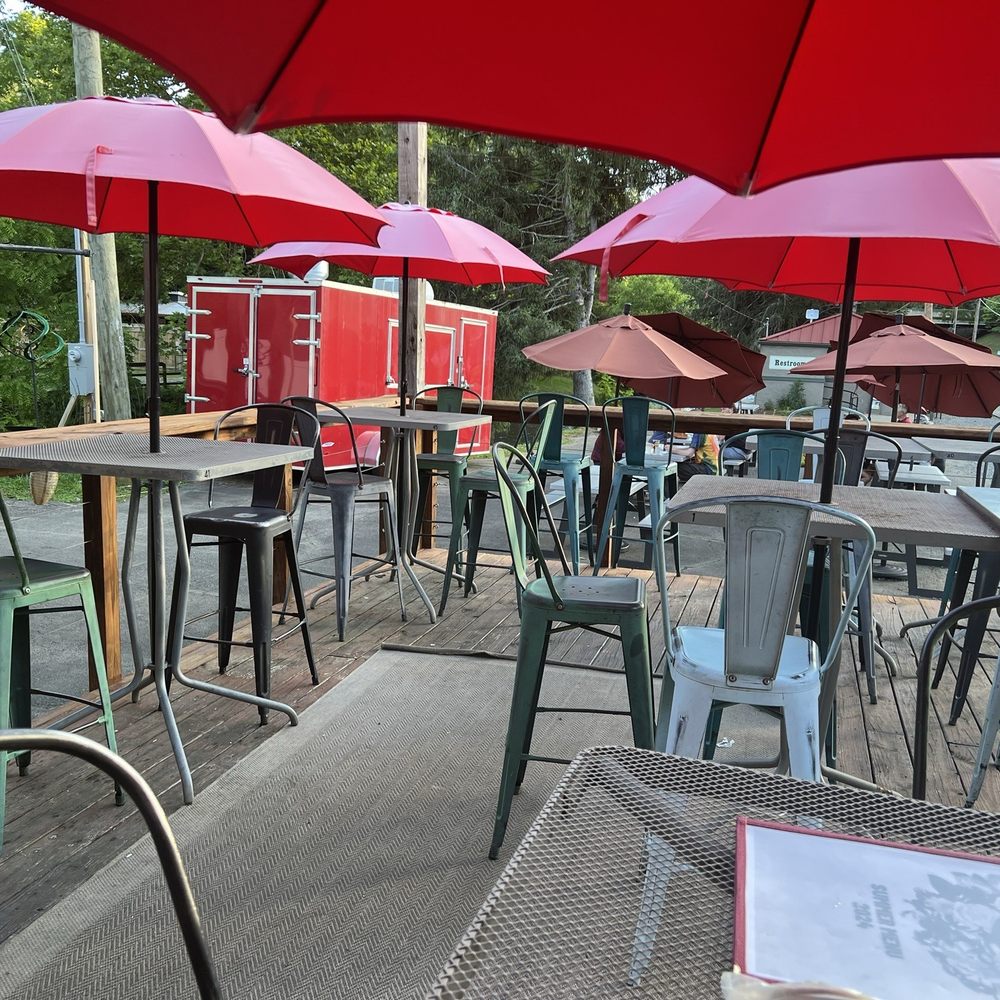 Foragers Canteen - Outside patio dining overlooking railroad tracks & town across the way - Tacos Near Me - Sylva, North Carolina Foragers Canteen - Outside patio dining overlooking railroad tracks & town across the way - Tacos Near Me - Sylva, North Carolina