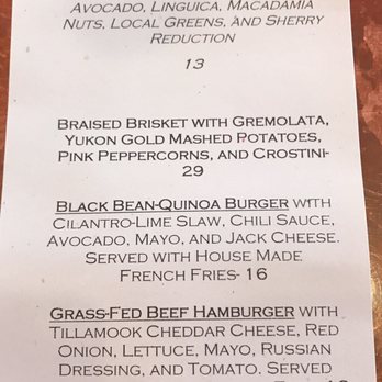 Trinks - Friday dinner menu 9/30/16 - Coffee & Tea Near Me - Gualala, California Trinks - Friday dinner menu 9/30/16 - Coffee & Tea Near Me - Gualala, California