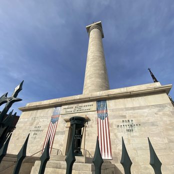 Washington Monument and Mount Vernon Place - Washington Monument; erected 1815 - Landmarks & Historical Buildings Near Me - Baltimore, Maryland