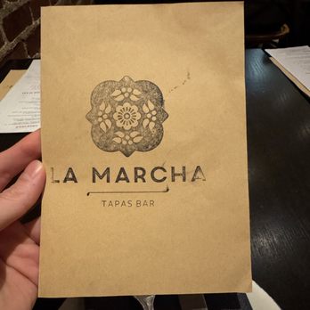 La Marcha Tapas Bar - Menu front - Spanish Near Me - Berkeley, California La Marcha Tapas Bar - Menu front - Spanish Near Me - Berkeley, California