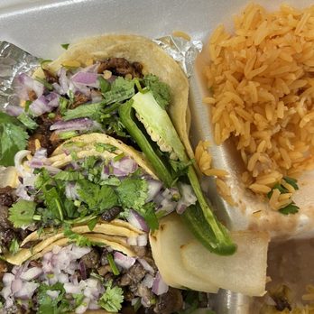 California Tacos - Tacos with side of rice and beans - Mexican Near Me - Eau Claire, Wisconsin