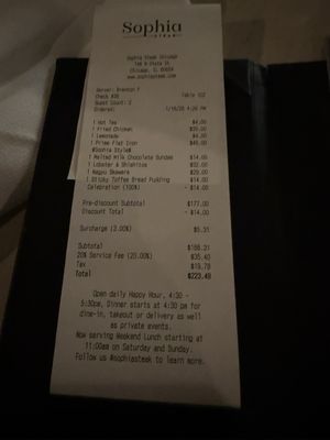 Menu photo 4 Sophia Steak - Chicago Chicago, IL