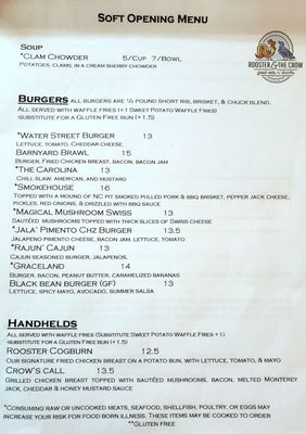 Menu photo 8 Rooster & The Crow Wilmington, NC
