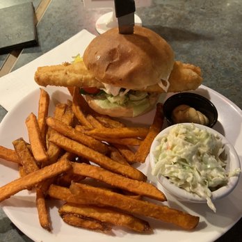 Joey’s Seafood Restaurants - Haddock sandwich with sweet potato fries - Seafood Near Me - Leamington, Ontario