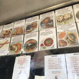the menu of a mexican restaurant the menu of a mexican restaurant