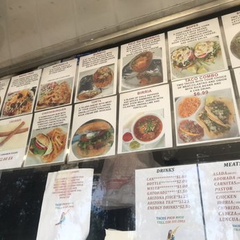 Tacos Pico Rico - the menu of a mexican restaurant - Food Trucks Near Me - Marysville, California Tacos Pico Rico - the menu of a mexican restaurant - Food Trucks Near Me - Marysville, California