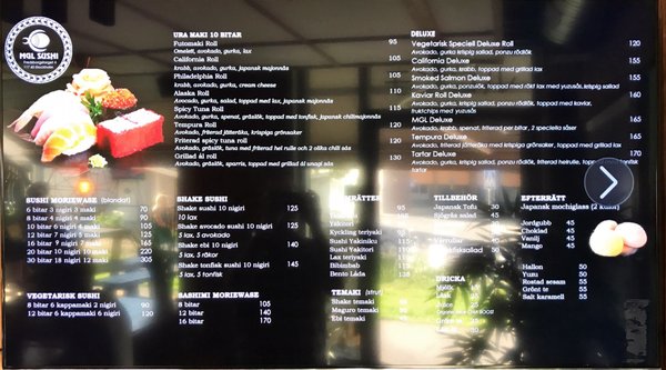 Menu photo 2 MGL Sushi Stockholm, AB Menu photo 2 MGL Sushi Stockholm, AB